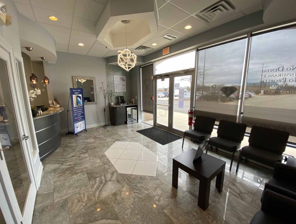 lobby of diamond dental service